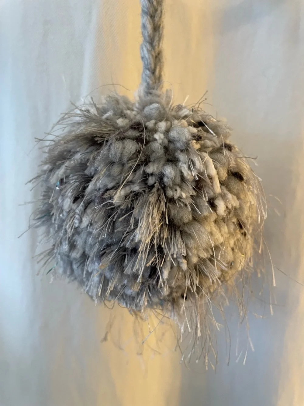 Cozy Gray Pom-Pom Garland - Neutral Holiday & Home Décor